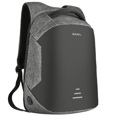 mochila antirrobo baibu gris